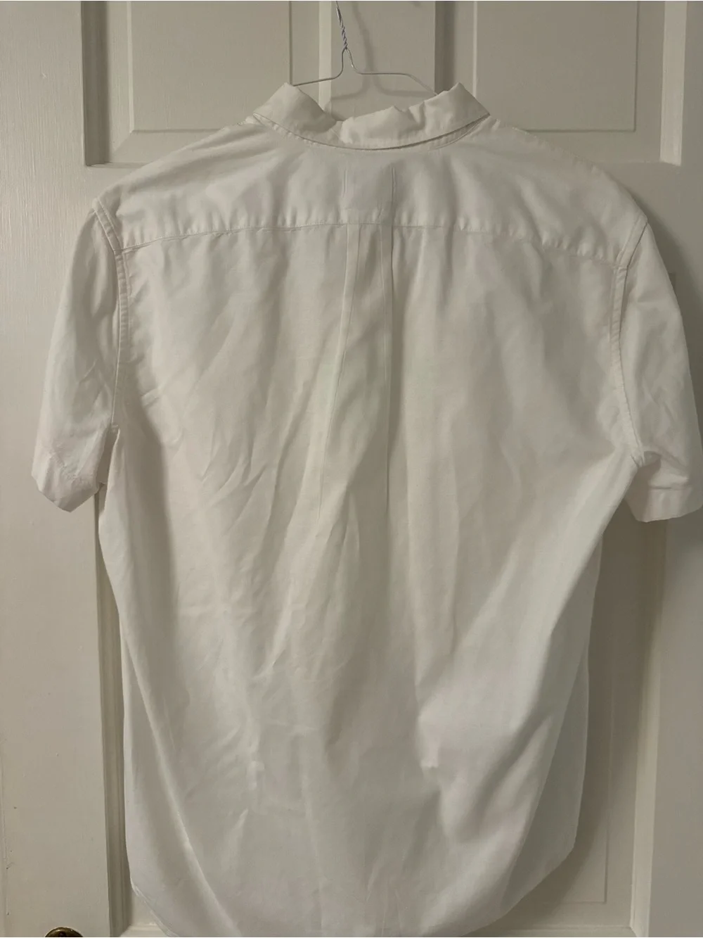 J. Crew White Short-Sleeve Button-Down Shirt
